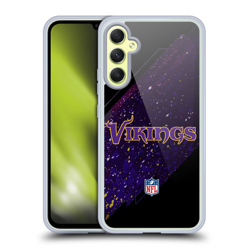 NFL Minnesota Vikings Logo Blur Soft Gel Case for Samsung Galaxy A34 5G