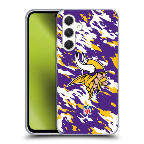 NFL Minnesota Vikings Logo Camou Soft Gel Case for Samsung Galaxy A54 5G