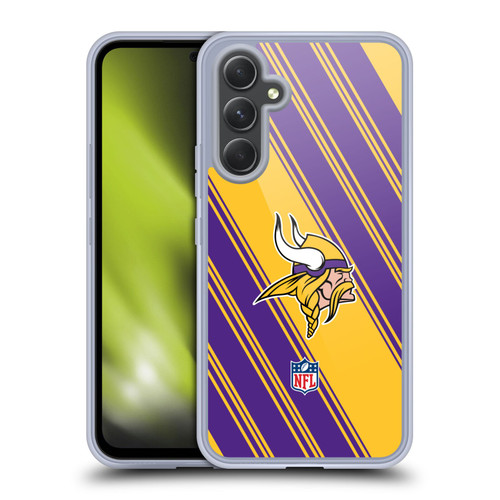 NFL Minnesota Vikings Artwork Stripes Soft Gel Case for Samsung Galaxy A54 5G