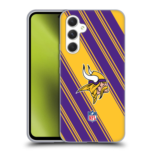 NFL Minnesota Vikings Artwork Stripes Soft Gel Case for Samsung Galaxy A54 5G