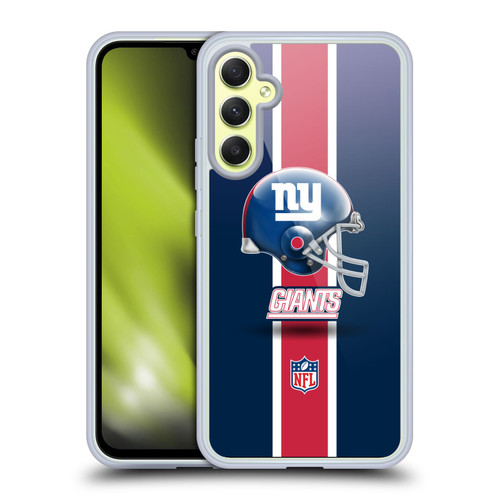 NFL New York Giants Logo Helmet Soft Gel Case for Samsung Galaxy A34 5G