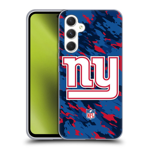 NFL New York Giants Logo Camou Soft Gel Case for Samsung Galaxy A54 5G