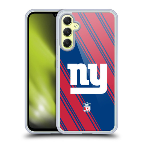 NFL New York Giants Artwork Stripes Soft Gel Case for Samsung Galaxy A34 5G