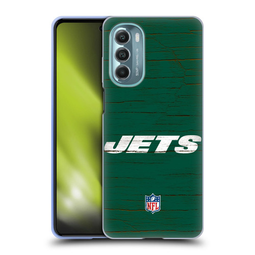 NFL New York Jets Logo Distressed Look Soft Gel Case for Motorola Moto G Stylus 5G (2022)