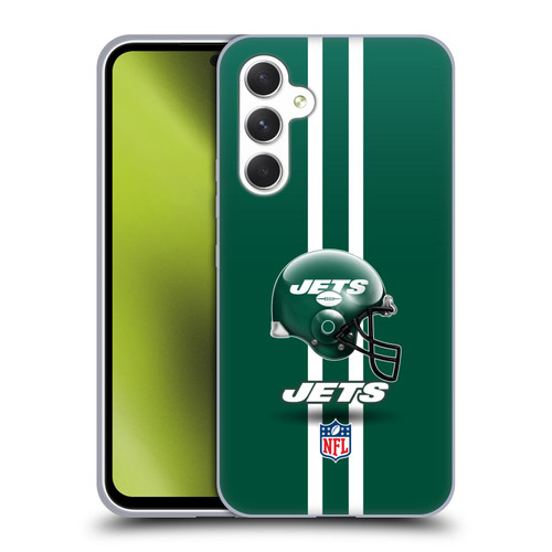 NFL New York Jets Logo Helmet Soft Gel Case for Samsung Galaxy A54 5G