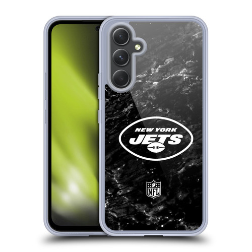 NFL New York Jets Artwork Marble Soft Gel Case for Samsung Galaxy A54 5G