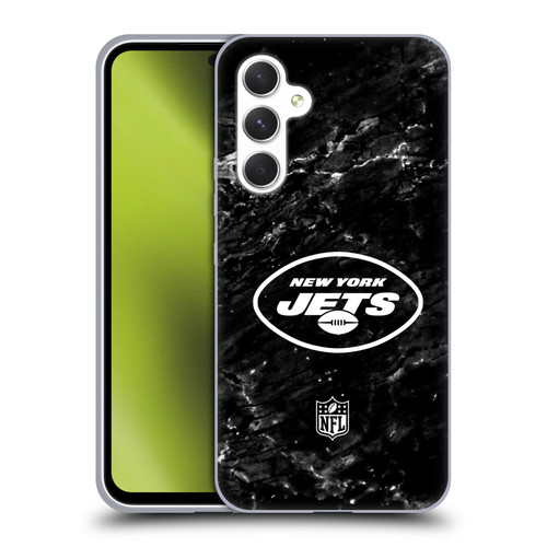 NFL New York Jets Artwork Marble Soft Gel Case for Samsung Galaxy A54 5G
