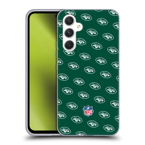 NFL New York Jets Artwork Patterns Soft Gel Case for Samsung Galaxy A54 5G