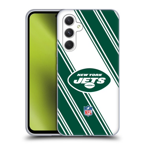 NFL New York Jets Artwork Stripes Soft Gel Case for Samsung Galaxy A54 5G