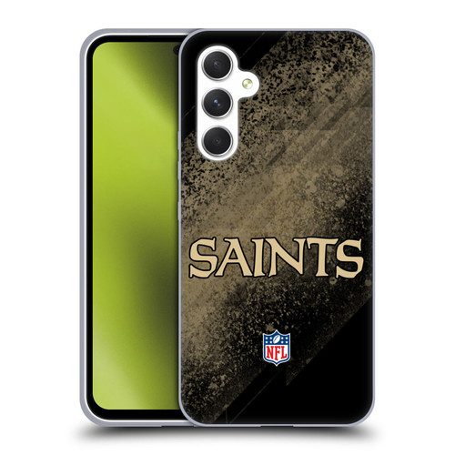 NFL New Orleans Saints Logo Blur Soft Gel Case for Samsung Galaxy A54 5G