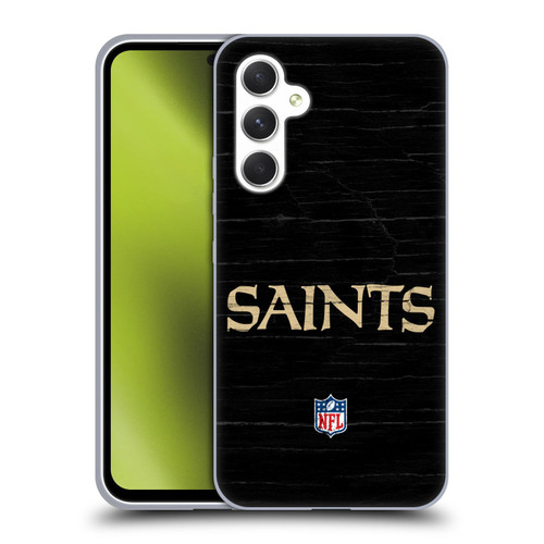 NFL New Orleans Saints Logo Distressed Look Soft Gel Case for Samsung Galaxy A54 5G