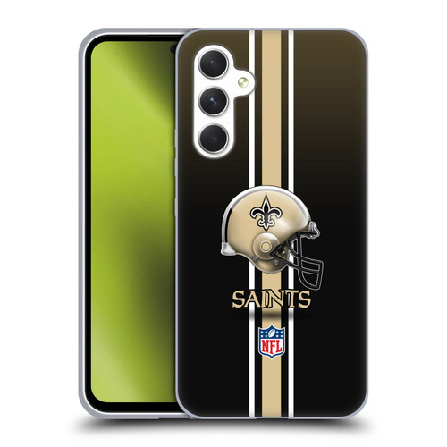 NFL New Orleans Saints Logo Helmet Soft Gel Case for Samsung Galaxy A54 5G