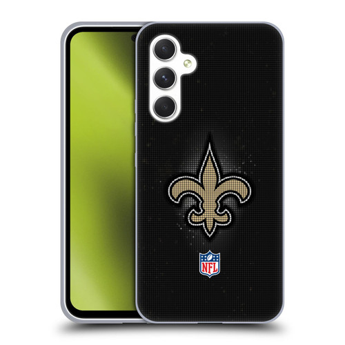 NFL New Orleans Saints Artwork LED Soft Gel Case for Samsung Galaxy A54 5G