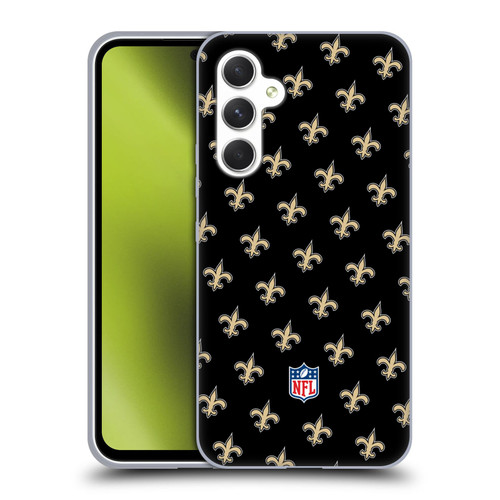 NFL New Orleans Saints Artwork Patterns Soft Gel Case for Samsung Galaxy A54 5G