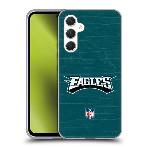 NFL Philadelphia Eagles Logo Distressed Look Soft Gel Case for Samsung Galaxy A54 5G