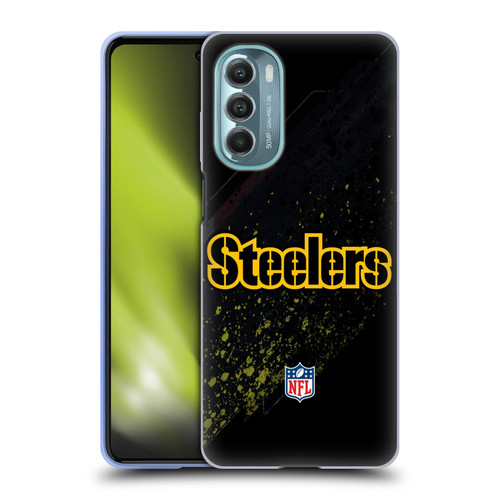NFL Pittsburgh Steelers Logo Blur Soft Gel Case for Motorola Moto G Stylus 5G (2022)
