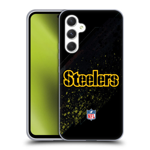 NFL Pittsburgh Steelers Logo Blur Soft Gel Case for Samsung Galaxy A54 5G