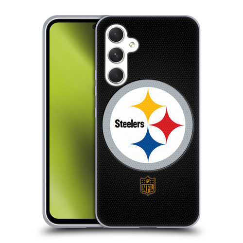 NFL Pittsburgh Steelers Logo Football Soft Gel Case for Samsung Galaxy A54 5G