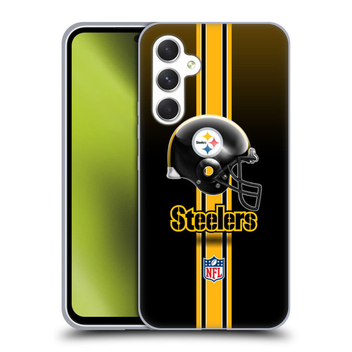 NFL Pittsburgh Steelers Logo Helmet Soft Gel Case for Samsung Galaxy A54 5G