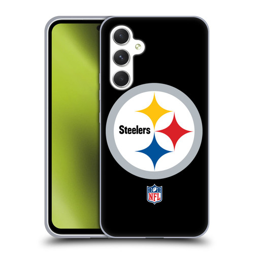 NFL Pittsburgh Steelers Logo Plain Soft Gel Case for Samsung Galaxy A54 5G