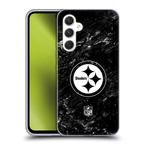 NFL Pittsburgh Steelers Artwork Marble Soft Gel Case for Samsung Galaxy A54 5G