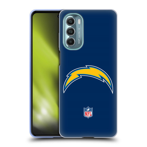 NFL Los Angeles Chargers Logo Plain Soft Gel Case for Motorola Moto G Stylus 5G (2022)