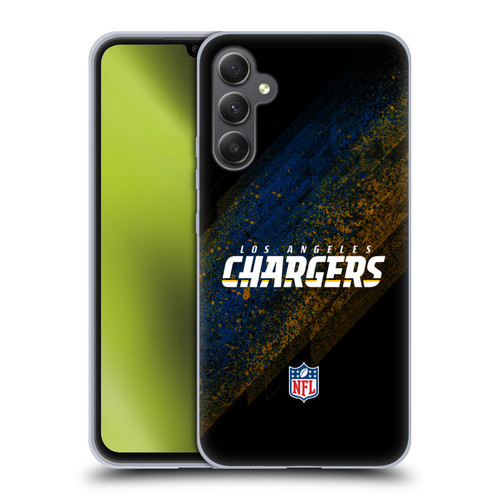 NFL Los Angeles Chargers Logo Blur Soft Gel Case for Samsung Galaxy A34 5G