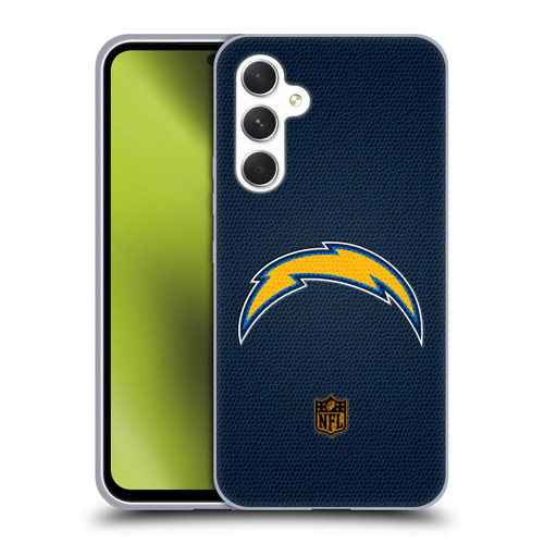 NFL Los Angeles Chargers Logo Football Soft Gel Case for Samsung Galaxy A54 5G