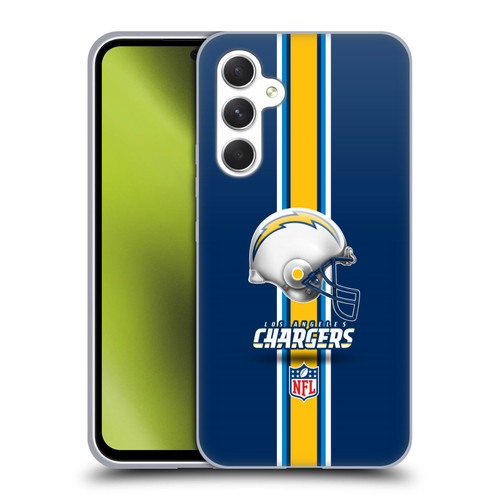 NFL Los Angeles Chargers Logo Helmet Soft Gel Case for Samsung Galaxy A54 5G