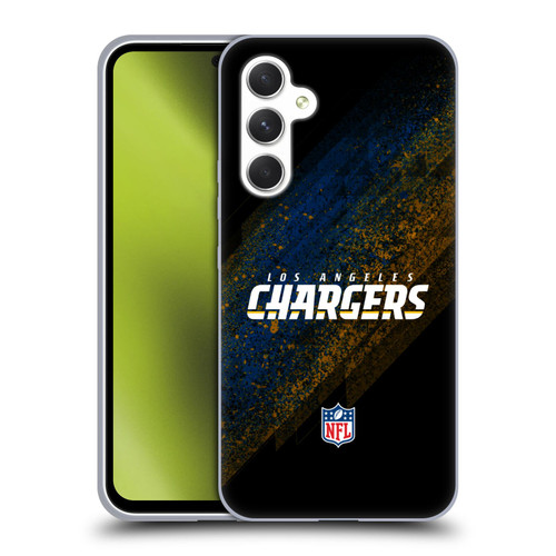 NFL Los Angeles Chargers Logo Blur Soft Gel Case for Samsung Galaxy A54 5G