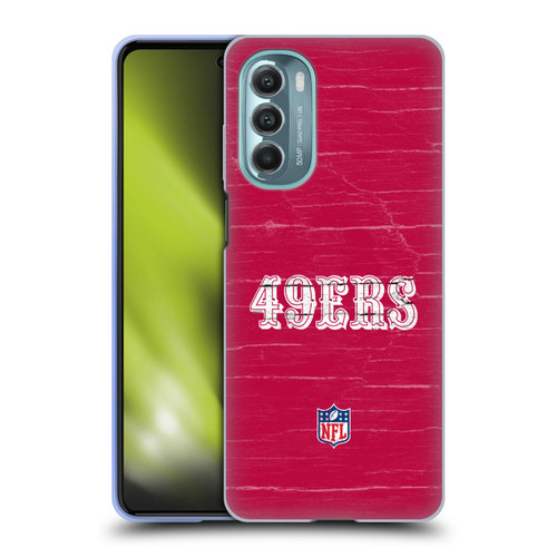 NFL San Francisco 49Ers Logo Distressed Look Soft Gel Case for Motorola Moto G Stylus 5G (2022)