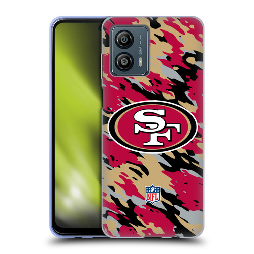 NFL San Francisco 49Ers Logo Camou Soft Gel Case for Motorola Moto G53 5G