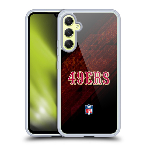 NFL San Francisco 49Ers Logo Blur Soft Gel Case for Samsung Galaxy A34 5G
