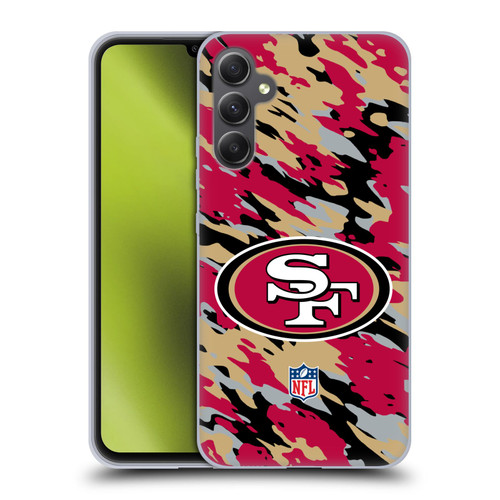 NFL San Francisco 49Ers Logo Camou Soft Gel Case for Samsung Galaxy A34 5G