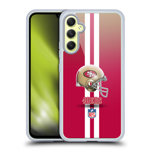 NFL San Francisco 49Ers Logo Helmet Soft Gel Case for Samsung Galaxy A34 5G