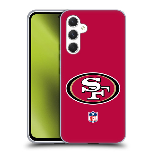 NFL San Francisco 49Ers Logo Plain Soft Gel Case for Samsung Galaxy A54 5G