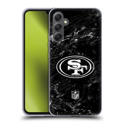 NFL San Francisco 49ers Artwork Marble Soft Gel Case for Samsung Galaxy A34 5G