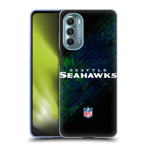NFL Seattle Seahawks Logo Blur Soft Gel Case for Motorola Moto G Stylus 5G (2022)