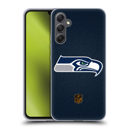 NFL Seattle Seahawks Logo Football Soft Gel Case for Samsung Galaxy A34 5G