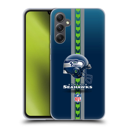 NFL Seattle Seahawks Logo Helmet Soft Gel Case for Samsung Galaxy A34 5G