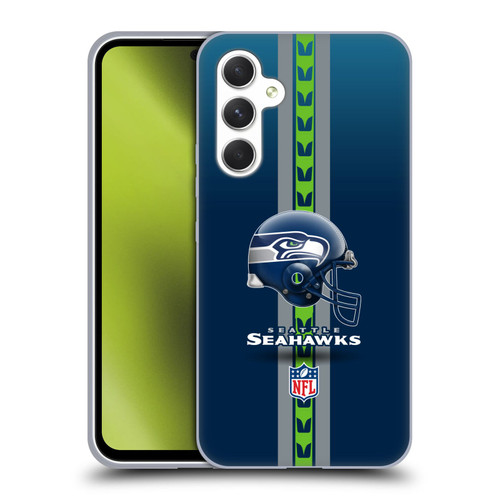 NFL Seattle Seahawks Logo Helmet Soft Gel Case for Samsung Galaxy A54 5G