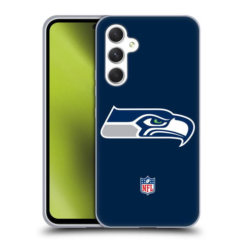 NFL Seattle Seahawks Logo Plain Soft Gel Case for Samsung Galaxy A54 5G