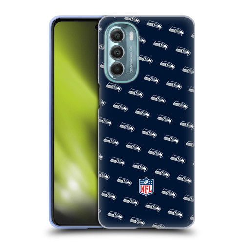 NFL Seattle Seahawks Artwork Patterns Soft Gel Case for Motorola Moto G Stylus 5G (2022)