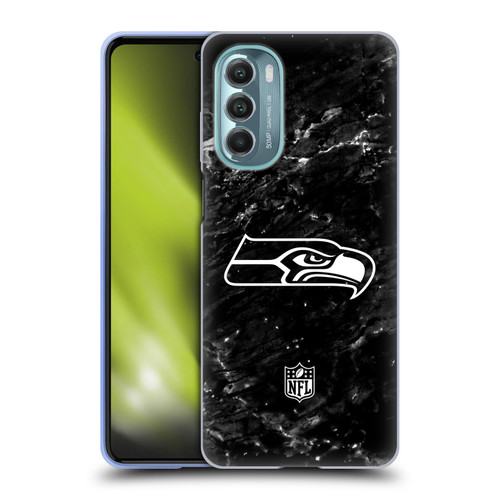NFL Seattle Seahawks Artwork Marble Soft Gel Case for Motorola Moto G Stylus 5G (2022)