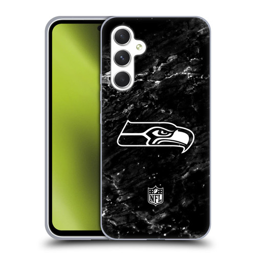 NFL Seattle Seahawks Artwork Marble Soft Gel Case for Samsung Galaxy A54 5G