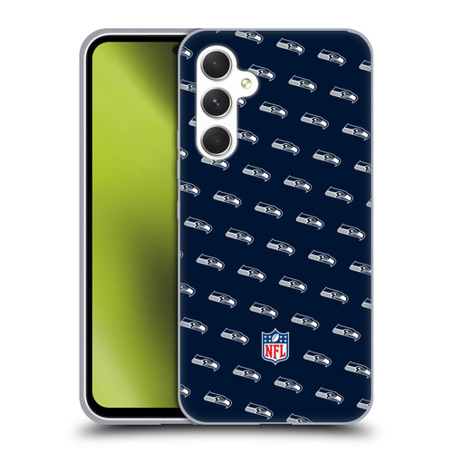 NFL Seattle Seahawks Artwork Patterns Soft Gel Case for Samsung Galaxy A54 5G