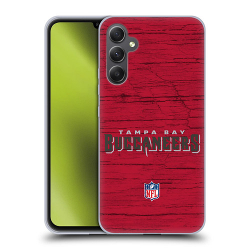 NFL Tampa Bay Buccaneers Logo Distressed Look Soft Gel Case for Samsung Galaxy A34 5G