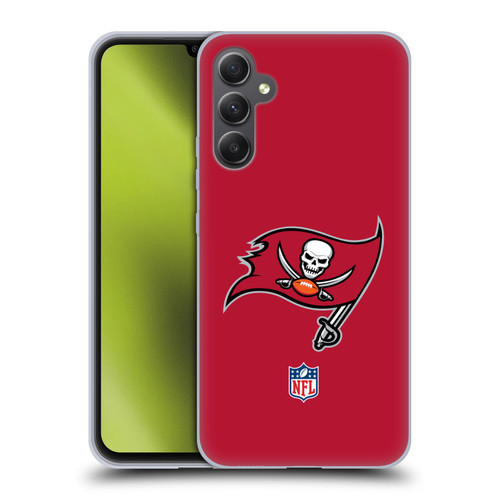 NFL Tampa Bay Buccaneers Logo Plain Soft Gel Case for Samsung Galaxy A34 5G