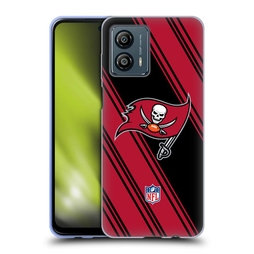 NFL Tampa Bay Buccaneers Artwork Stripes Soft Gel Case for Motorola Moto G53 5G