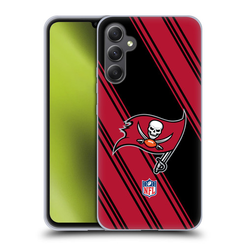NFL Tampa Bay Buccaneers Artwork Stripes Soft Gel Case for Samsung Galaxy A34 5G